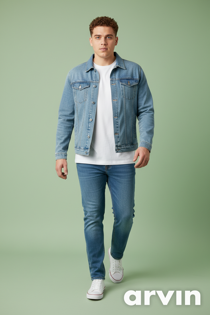 Jeansjacke "Hercules" – Unikat 002 von Anna Zora