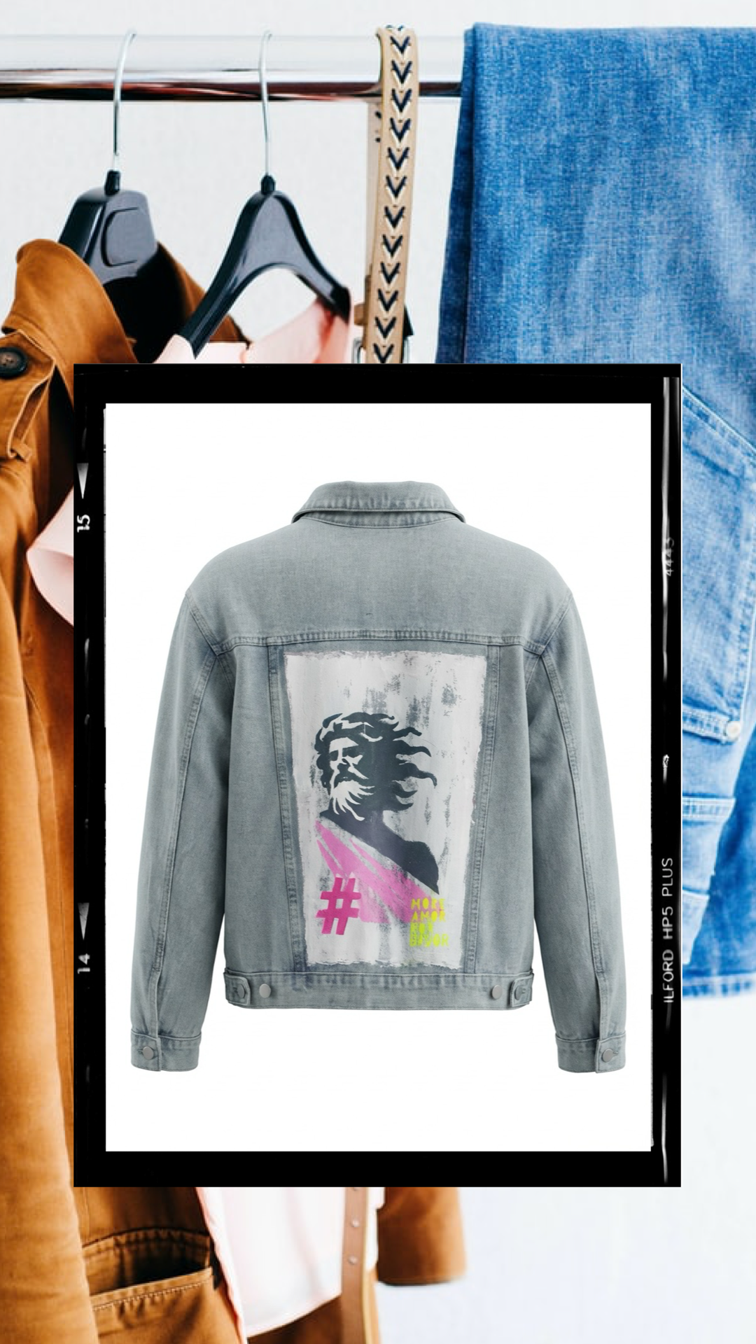 Jeansjacke "Hercules" – Unikat 002 von Anna Zora