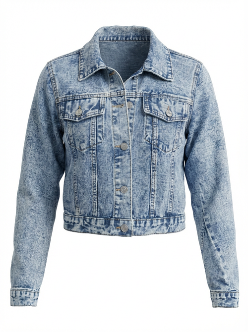 Jeansjacke "BLAH BLAH BLAH" - Unikat 006 von Anna Zora