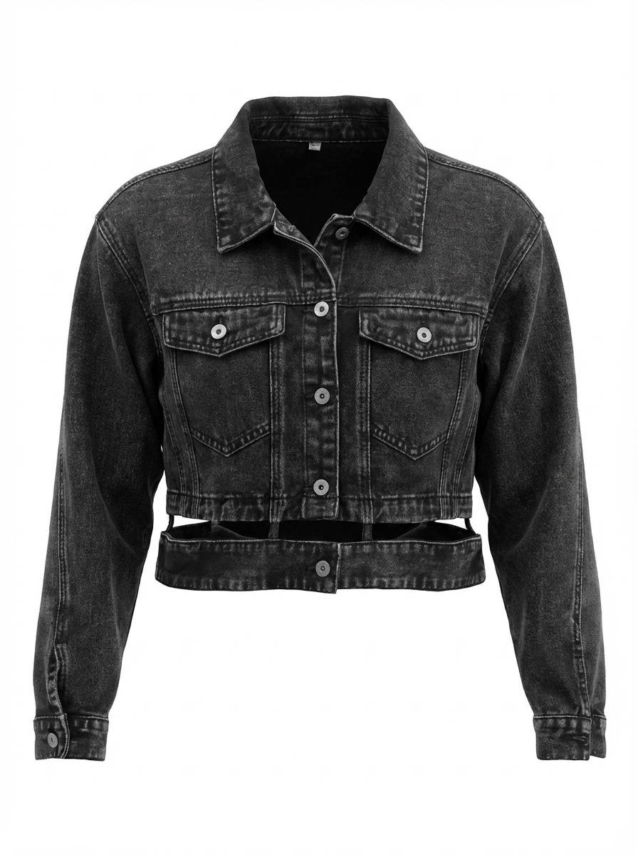 Jeansjacke "Abstract" - Unikat 005 von Anna Zora