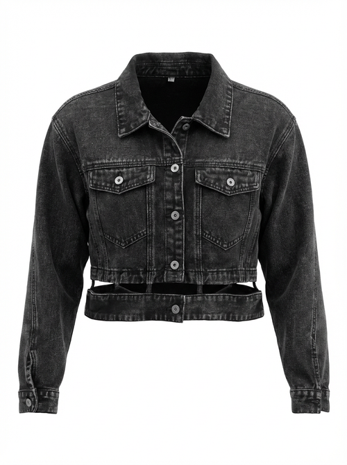 Jeansjacke "Abstract" - Unikat 005 von Anna Zora