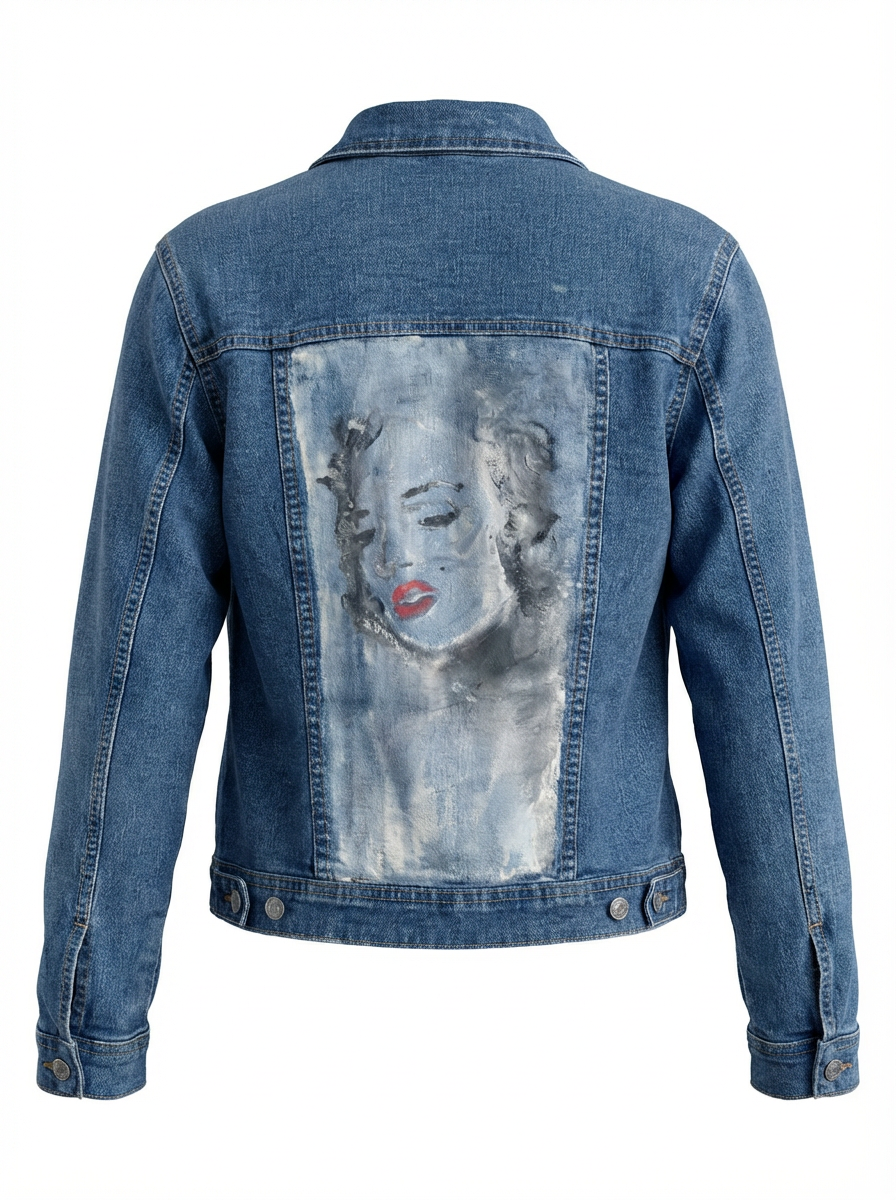 Jeansjacke "Ikone"– Unikat 004 von Anna Zora