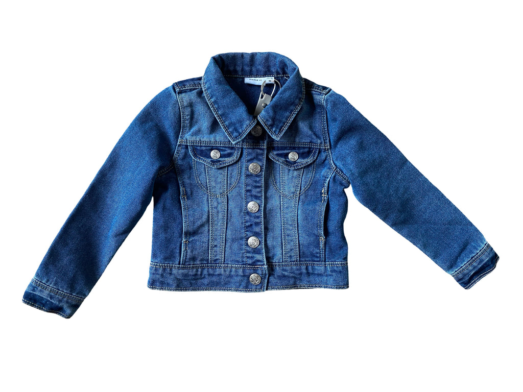 Kinder Jeansjacke "dogs Ciao Kakao" - Unikat 012 von Anna Zora