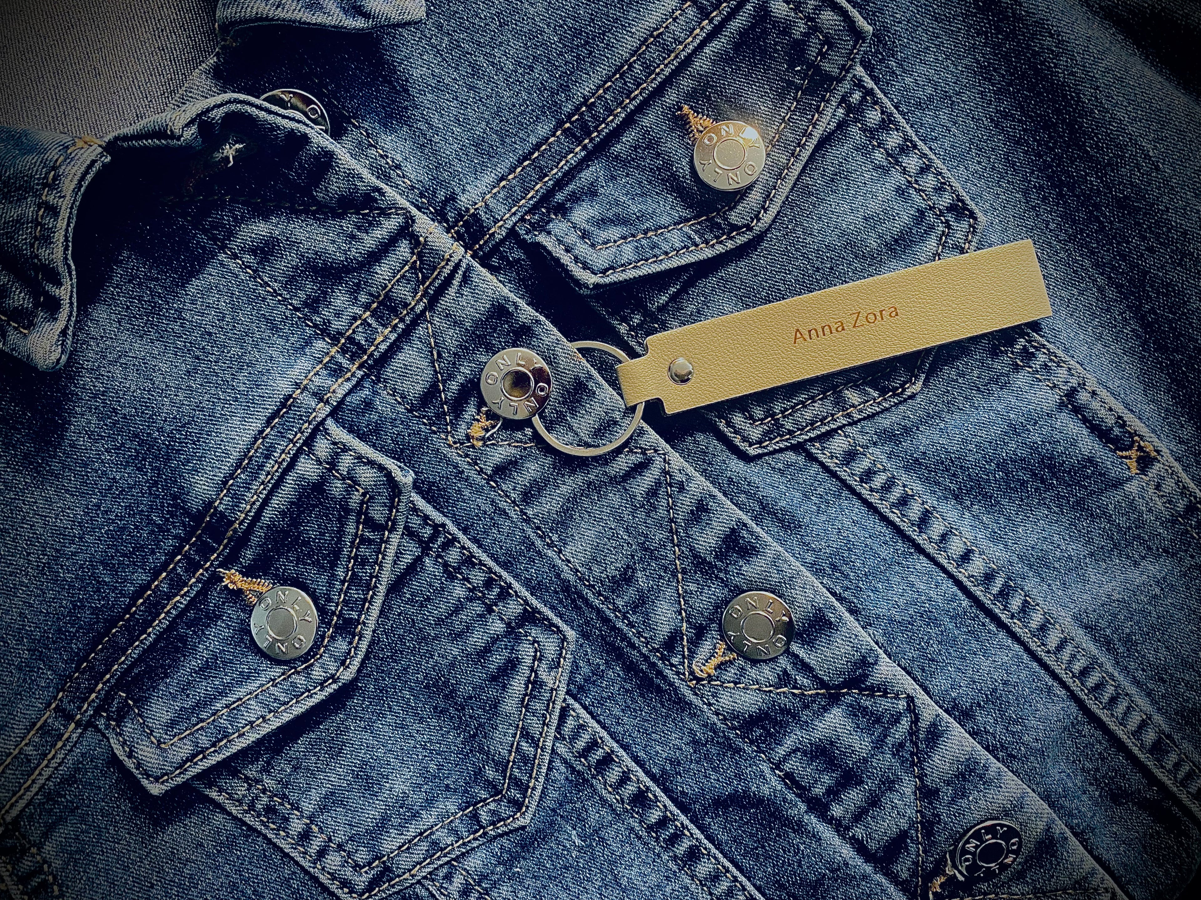 Jeansjacke "007" – Unikat 003 von Anna Zora