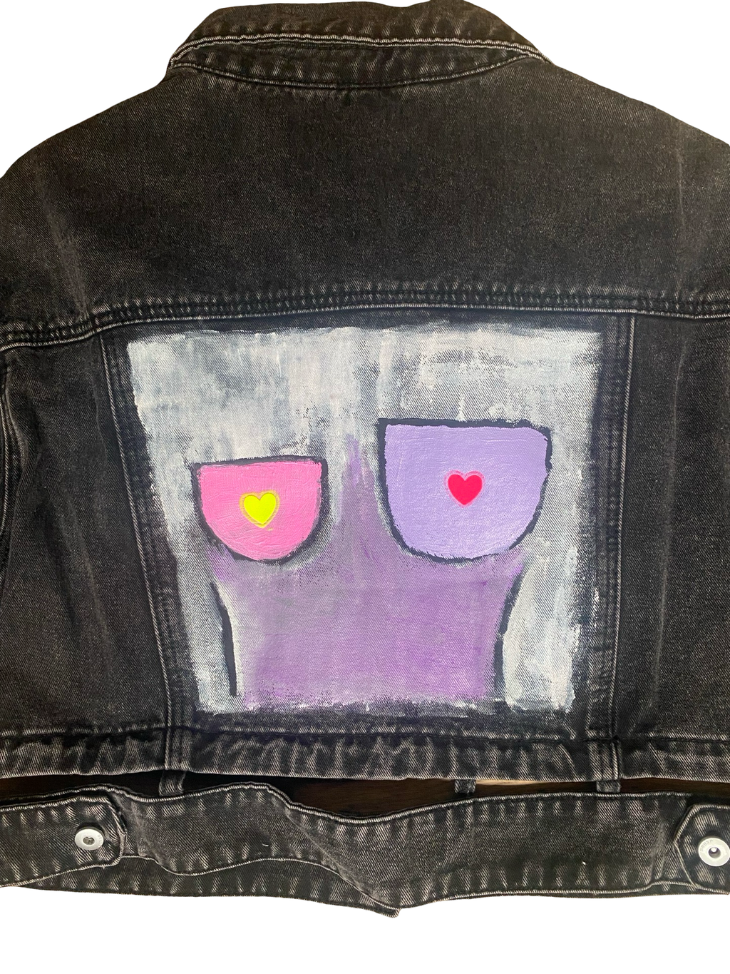 Jeansjacke "Abstract" - Unikat 005 von Anna Zora