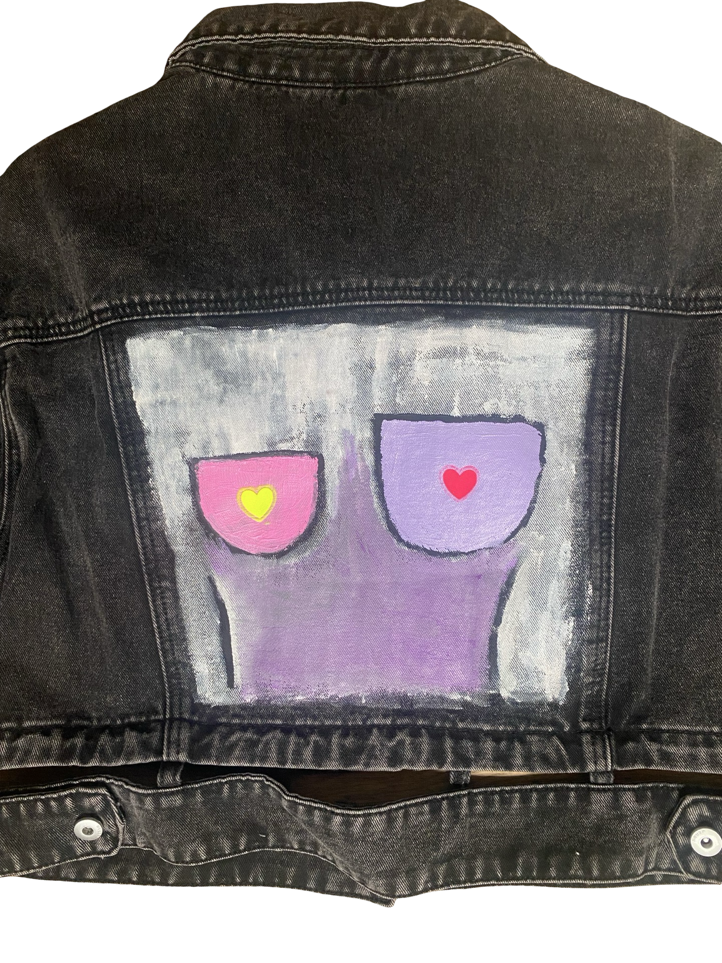 Jeansjacke "Abstract" - Unikat 005 von Anna Zora